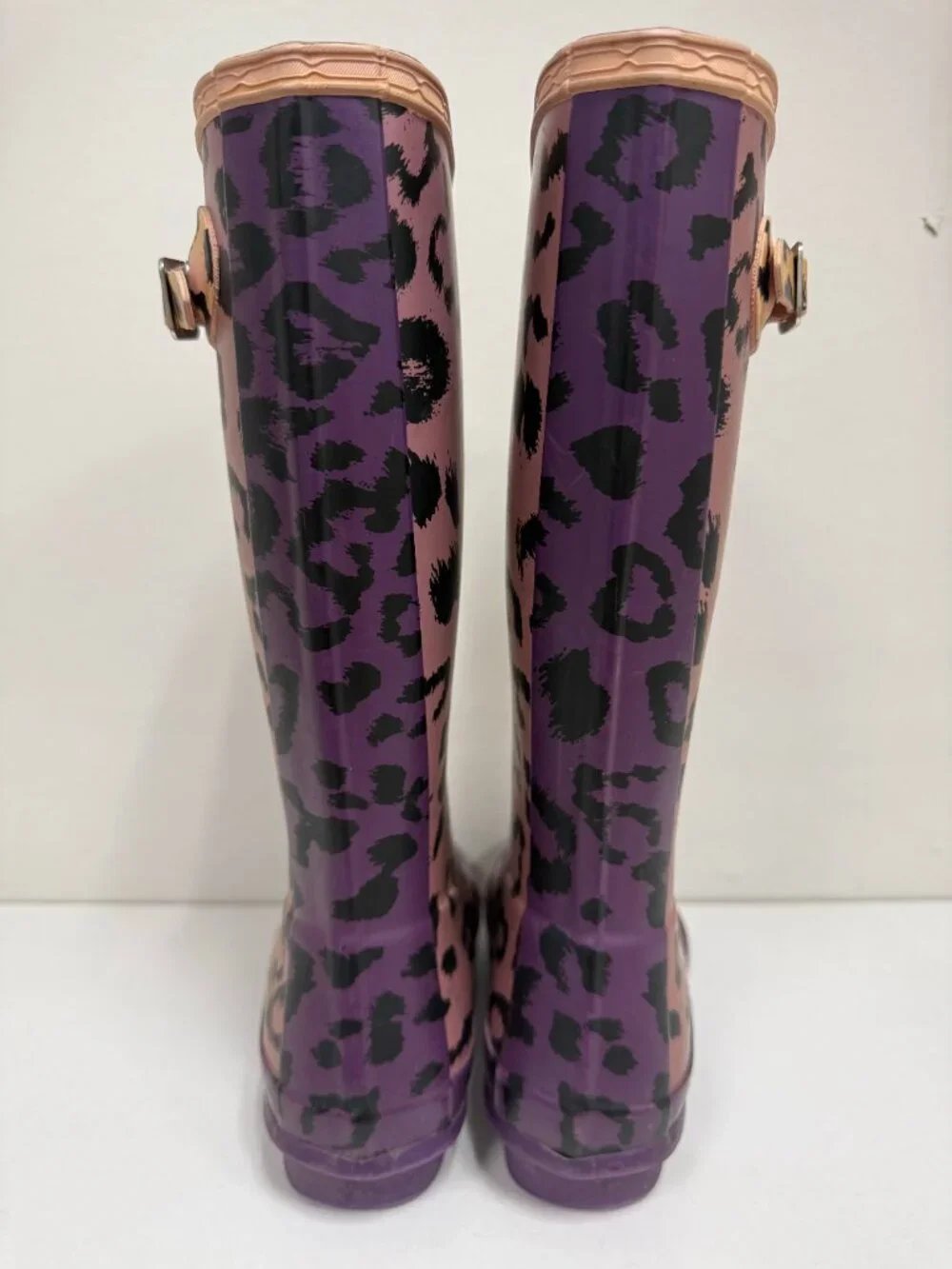 Hunter Girls Leopard Boots